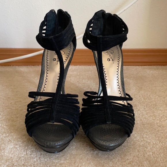 Strappy Slightly Platformed Heels - Picture 1 of 2